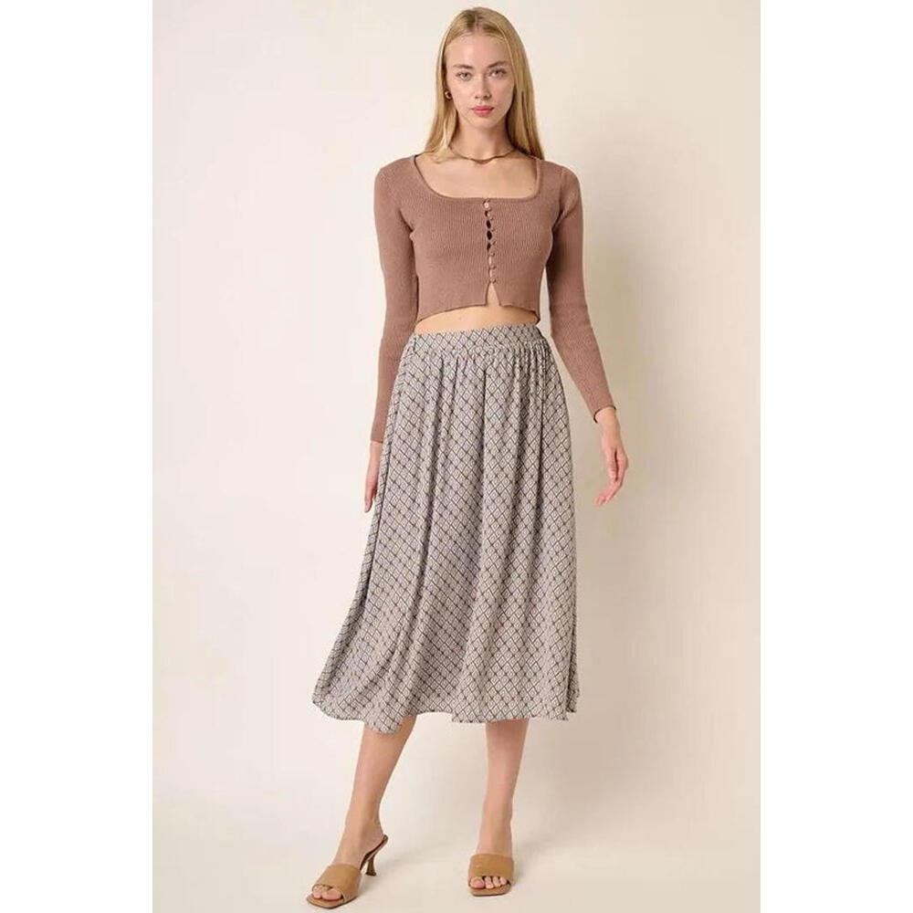 Mittoshop Printed Midi Skirt - Picture 4 of 4